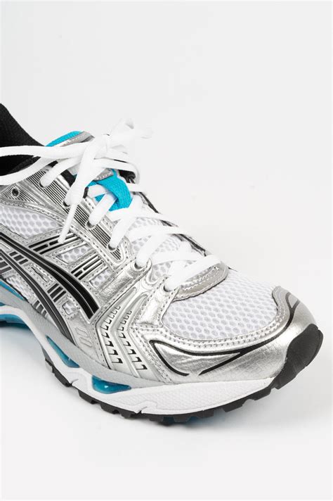 Asics Gel Kayano 14 Womens White Aizuri Blue Blends