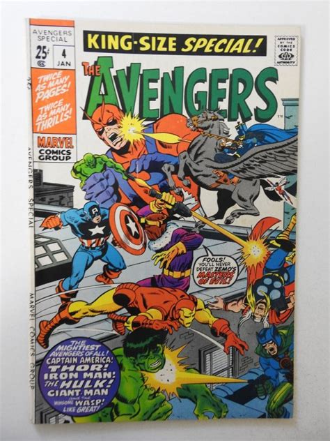 The Avengers Annual 4 1971 VG Condition Comic Books Bronze Age