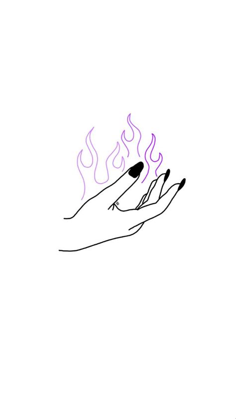 Realistic Flower And Fire Tattoo Design