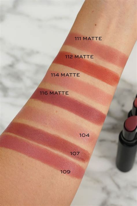 Armani Lip Power Matte Swatches Vs Regular Lip Power Holiday Savings