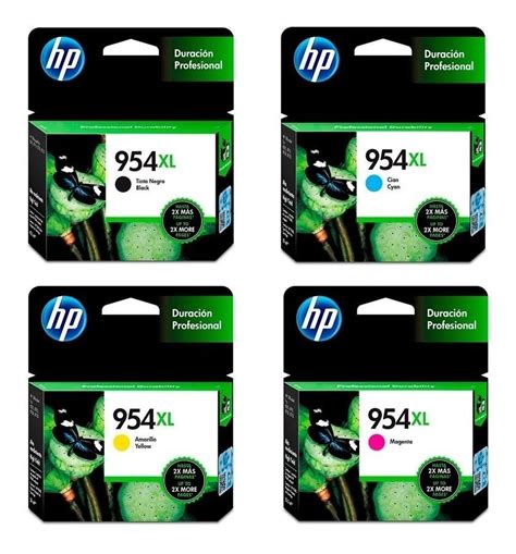 Pack Original De Cartuchos De Tinta Hp 954xl 4 Colores 3 390 00