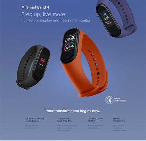 New Original Xiaomi Waterproof Sport Heart Rate Watch Bands Mi