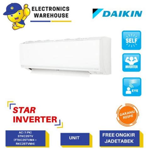 Jual Ac Daikin Ac 1 Pk Star Inverter Stkc25tv Ftkc25tvm4 Rkc25tvm4 Unit Only Shopee Indonesia