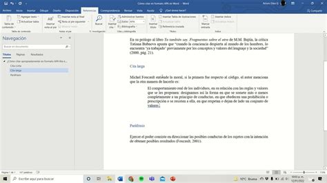 Cómo Citar En Apa 6ta Edición Con Ayuda De Word Y Agregar Las