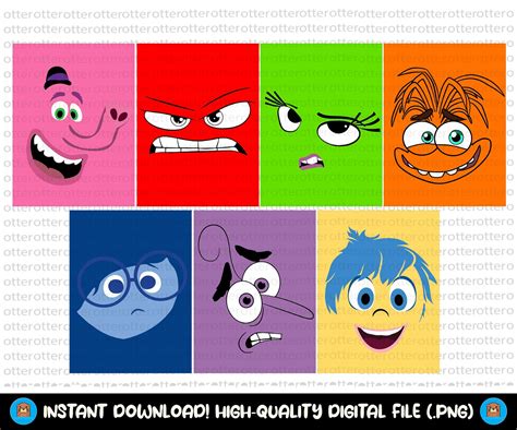 Inside Out Characters Svg, Inside Out Png, Inside Out Svg, Inside Out ...