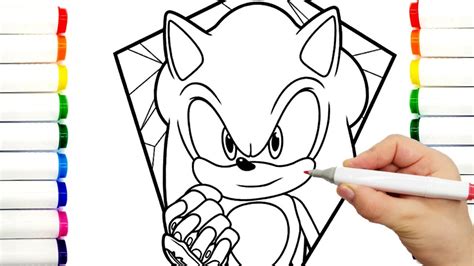 Sonic Team Coloring Pages Sonic The Hedgehog Teils Shadow Amy Rose Knuckles Draw Drawing 46