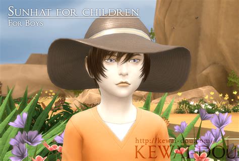 Sunhat For Children The Sims4 Hat Kewai Dou