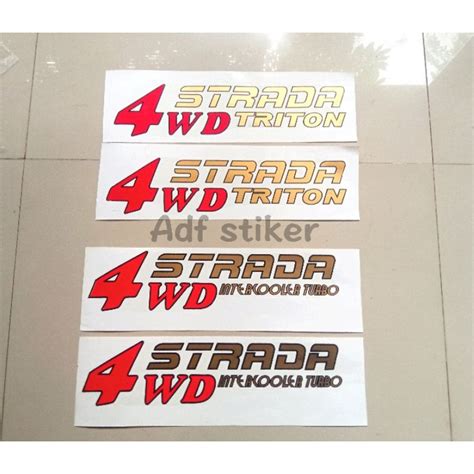 Jual Stiker Body Mitsubishi Strada Wd Triton Strada Wd Intercooler