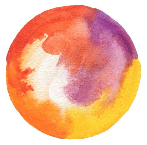 Circle Watercolor Painted Background Stock Image Image Of Label