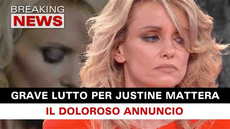 Grave Lutto Per Justine Mattera Il Doloroso Annuncio Breaking News