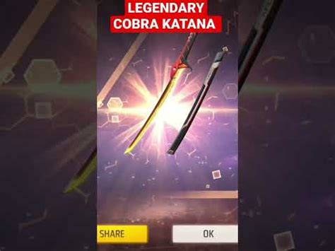 SMAXG GOT A THE COBRA RETURNS LEGENDARY COBRA KATANA FREE FIRE