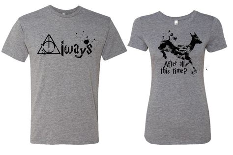 Harry Potter Couples Shirts Always And After All This Time Foveam Couple Shirts Harry