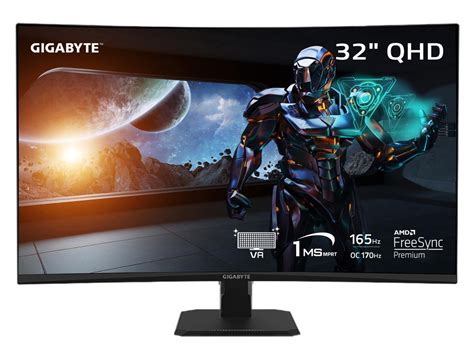 Gigabyte Gs Qc Va Curved Gaming Monitor Qhd X