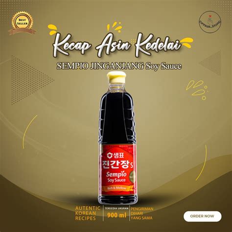 Jual Sempio Jinganjang Ml Soy Sauce Jin S Kecap Asin Kedelai Korea