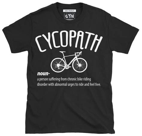 Funny Cycling T Shirt Cycopath Novelty Cycling Jersey Etsy Uk