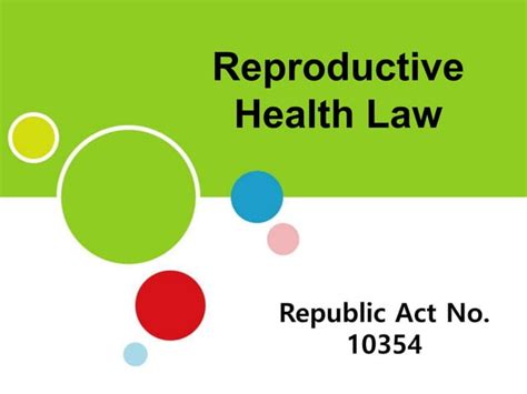 Reproductive Health Law Ppt