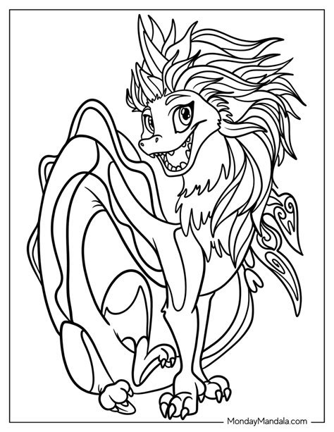 20 Raya And The Last Dragon Coloring Pages Free Pdfs