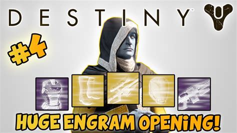 Destiny Huge Exotic And Legendary Engram Opening 20 Engrams Youtube