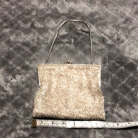 Bags Vintage Silver Beaded Purse Poshmark