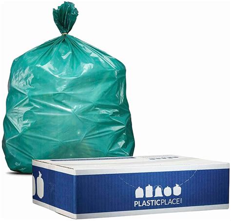 Amazon Plasticplace Gallon Trash Bags Mil Green