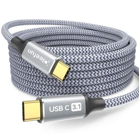 Cable Usb C Vers Usb C M Usb Data Sync Gbps W Charge