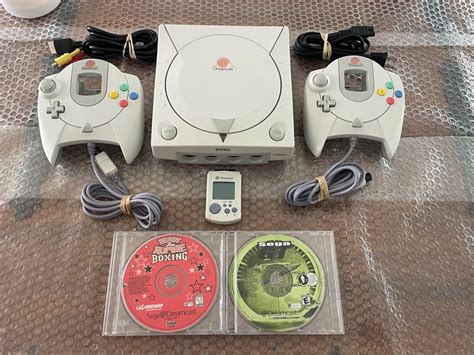 Sega Dreamcast Console Hkt Model Oem Controllers Vmu Cables