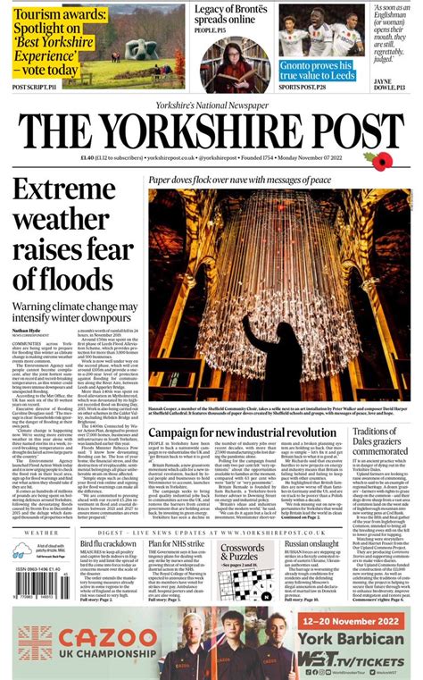 The Irish World On Twitter Rt Alliehbnews Mondays Yorkshire Post