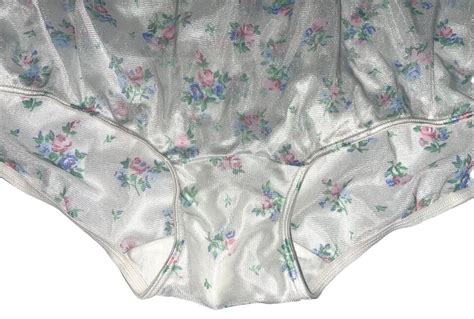 Vintage NOS Sears VIP Very Impressive Panty Rose Print Nylon Briefs