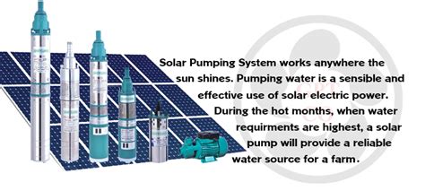 DC Solar Pumps Gol Pumps Technology Inc