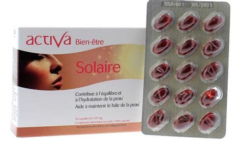 Activa Bien Tre Solaire Aide Maintenir Le H Le De La Peau