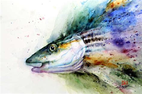 Dean Crouser Fly Fishing Art Watercolor Art Diy Fish Art