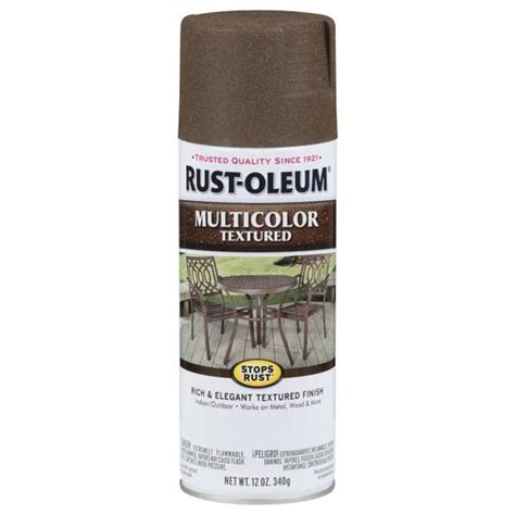 Rust Oleum Multicolor Textured Spray Paint Autumn Brown 223523