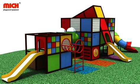 Mich Custom Modular Design Children Outdoor Playground With Slides