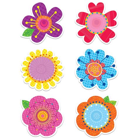 Springtime Blooms Designer Cut Outs CTP3898 Creative Teaching Press