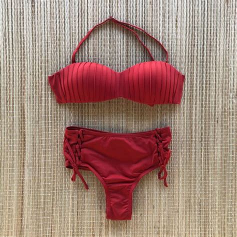 Biquini Tomara Que Caia Hot Pants Carmim Dondoca Moda Feminina Dondoca Moda Feminina