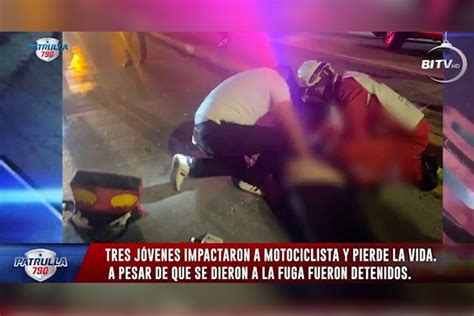 Tres Jóvenes Impactaron A Motociclista Y Pierde La Vida Bi Noticias