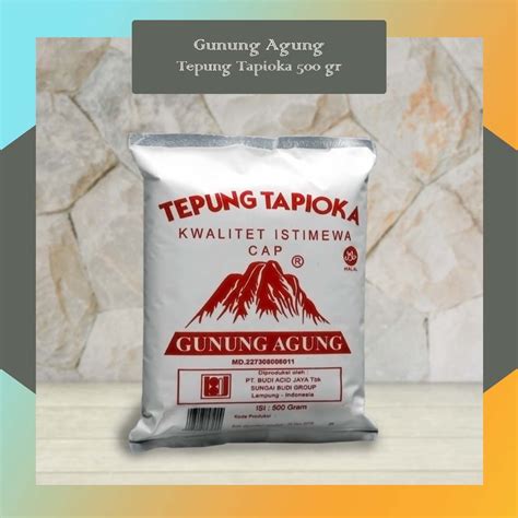 Jual Tepung Tapioka Gunung Agung Merah Gr Indonesia Shopee Indonesia