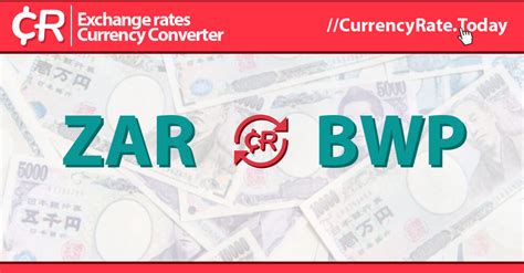 Live Rand to Pulas Exchange Rate - R 1 ZAR/BWP Today