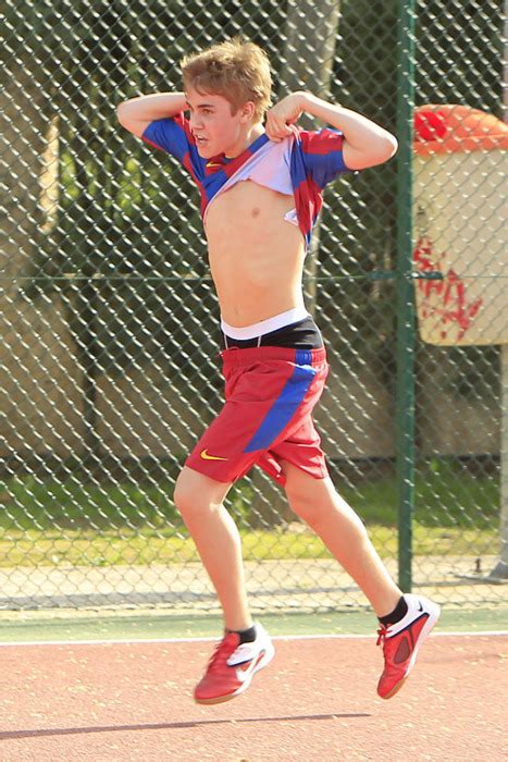 Momhes Justin Bieber Playing Soccer In Barcelona