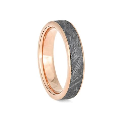 Gold Meteorite Wedding Ring Temple And Grace Usa