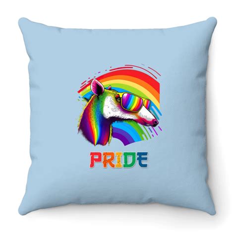 Lacrosse Gift LGBT Lesbian Gay Pride Anteater Throw Pillows Sold By