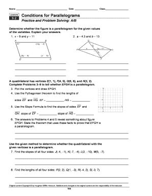 Conditions For Parallelograms Complete With Ease Airslate Signnow