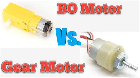 Bo Motor Vs Gear Motor V Test Rpm Current Test Youtube