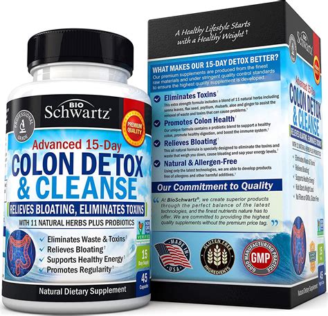 Bioschwartz 15 Day Colon Detox And Cleanser Extra Strength 45 Veggie Caps