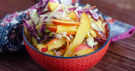 Fresh Peach Coleslaw Recipe Mama Likes To Cook