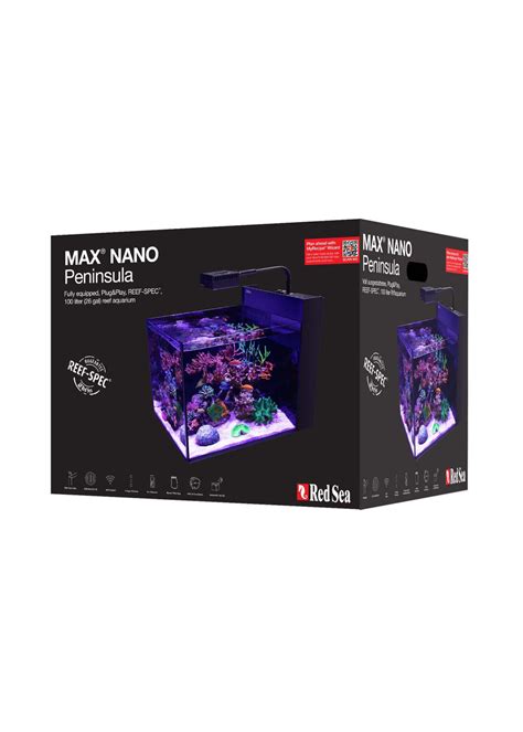 RED SEA MAX NANO 26 G PENINSULA TANK WHITE STAND W REEF LED 50 The