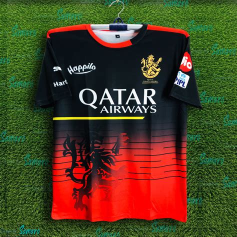 royal challengers bangalore premium ipl jersey  men rcb