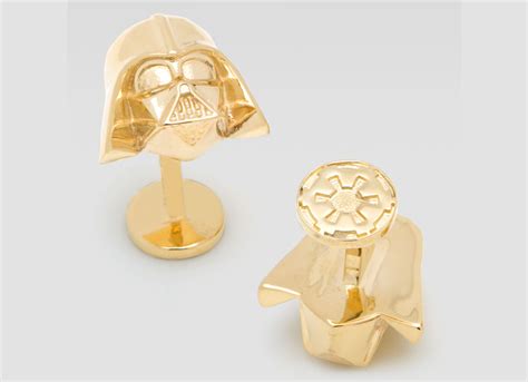 Gold Darth Vader and Yoda cufflinks by Neiman Marcus for Star Wars Fans ...