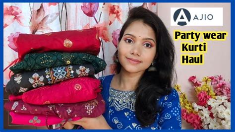 💕ajio Partywear Kurti Haul 💕avassa Partywear Kurti Haul 💕ajio Haul 💕my