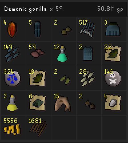 so i went to demonic gorillas for the first time today and… : r/2007scape